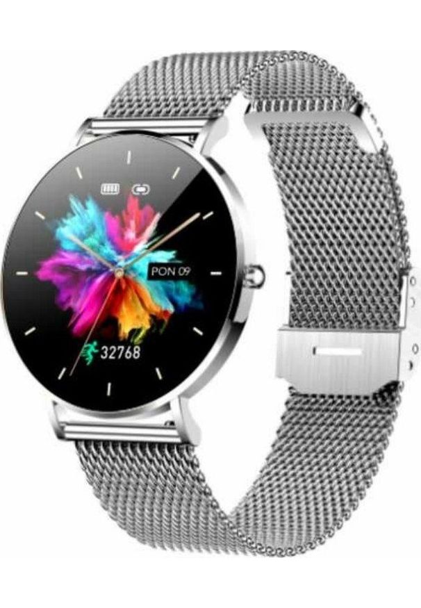 Smartwatch Manta Alexa Srebrny (5902510673284). Rodzaj zegarka: smartwatch. Kolor: srebrny