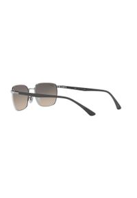 Ray-Ban - Okulary przeciwsłoneczne. Kształt: prostokątne. Kolor: srebrny #3