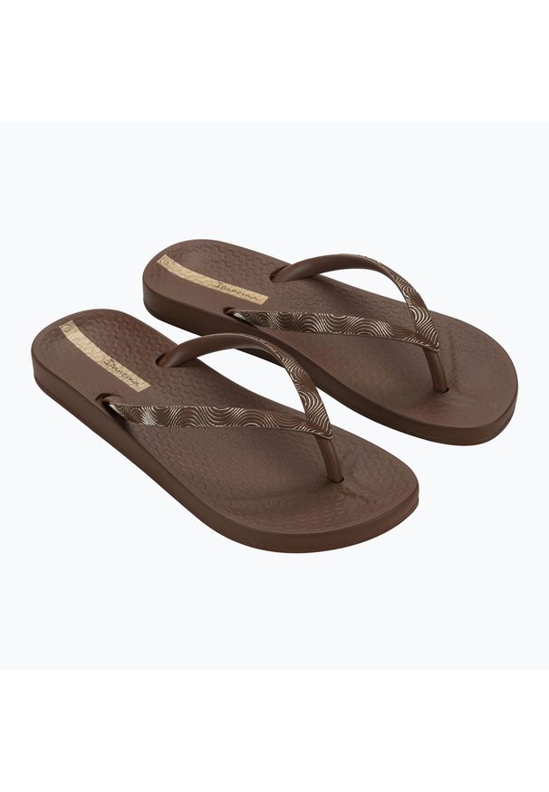 Japonki damskie Ipanema Mesh IX. Kolor: brązowy. Materiał: mesh