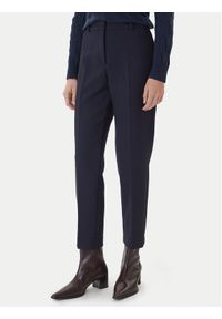TOMMY HILFIGER - Tommy Hilfiger Spodnie materiałowe WW0WW48355 Granatowy Straight Fit. Kolor: niebieski. Materiał: syntetyk