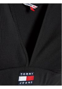 Tommy Jeans Curve Biustonosz top Badge DW0DW15105 Czarny. Kolor: czarny. Materiał: syntetyk