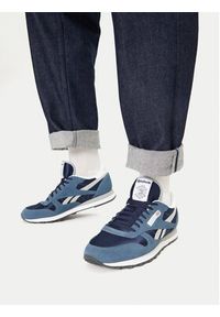 Reebok Sneakersy EO-CLASSIC LEATHER 100230514 Granatowy. Kolor: niebieski. Materiał: zamsz, skóra. Model: Reebok Classic #3