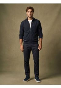 Sinsay - Rozpinana bluza ze stójką - granatowy. Typ kołnierza: kołnierzyk stójkowy. Kolor: niebieski #1