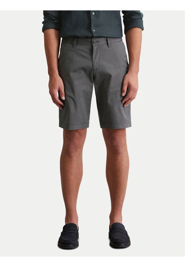 Marc O'Polo Szorty materiałowe 536 0111 15114 Szary Regular Fit. Kolor: szary. Materiał: bawełna