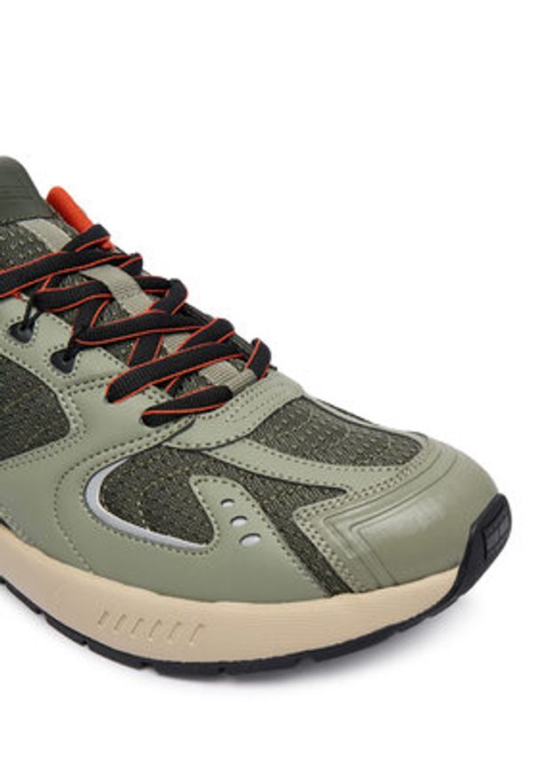 Tommy Jeans Sneakersy Tjm Runner Mix Material EM0EM01620 Khaki. Kolor: brązowy. Materiał: skóra