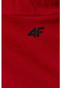 4f - 4F - Szorty. Okazja: na co dzień. Kolor: czerwony. Styl: casual #4