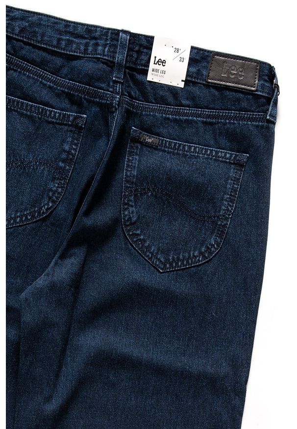 Lee - SPODNIE LEE DAMSKIE WIDE LEG POWER BLUE L31GCZGB 112107104. Okazja: na co dzień. Styl: casual