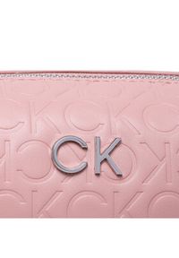 Calvin Klein Kosmetyczka Re-Lock Cosmetic Pouch Em Mono K60K610261 Różowy. Kolor: różowy. Materiał: skóra