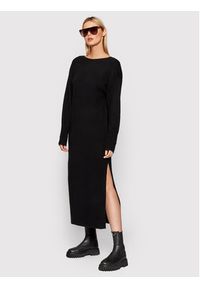 Remain Sukienka dzianinowa Nova RM730 Czarny Loose Fit. Kolor: czarny. Materiał: wełna, dzianina #5