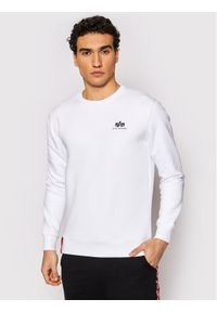 Alpha Industries Bluza Basic 188307 Biały Regular Fit. Kolor: biały. Materiał: bawełna #1