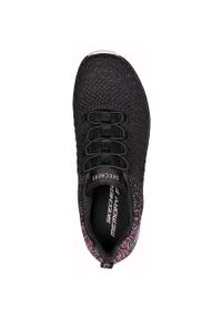 skechers - Adidasy Skechers Virtue, Kobiety. Kolor: czarny. Materiał: materiał. Sport: fitness