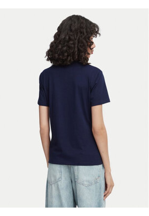 Hugo - HUGO T-Shirt Damacia 8 50573353 Granatowy Regular Fit. Kolor: niebieski. Materiał: bawełna