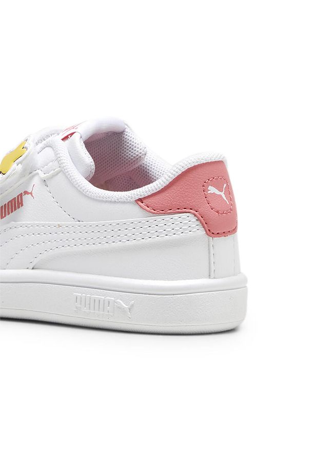 Puma - Sneakersy dla małych dzieci Smash 3.0 Badges PUMA White Passionfruit Pink. Kolor: różowy, biały, wielokolorowy. Sport: turystyka piesza