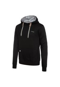 Bluza turystyczna męska Viking Laxa Bamboo z kapturem. Typ kołnierza: kaptur. Kolor: czarny. Styl: sportowy. Sport: turystyka piesza #1