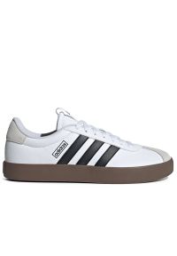 Adidas - Buty adidas VL Court 3.0 ID6285 - białe. Kolor: biały. Materiał: guma, skóra, syntetyk. Szerokość cholewki: normalna. Wzór: aplikacja