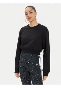 Adidas - adidas Bluza ALL SZN Fleece IW1225 Czarny Regular Fit. Kolor: czarny. Materiał: bawełna