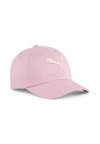 Dziecięca czapka z daszkiem z logo Puma Essentials. Kolor: różowy. Wzór: haft. Styl: sportowy, młodzieżowy