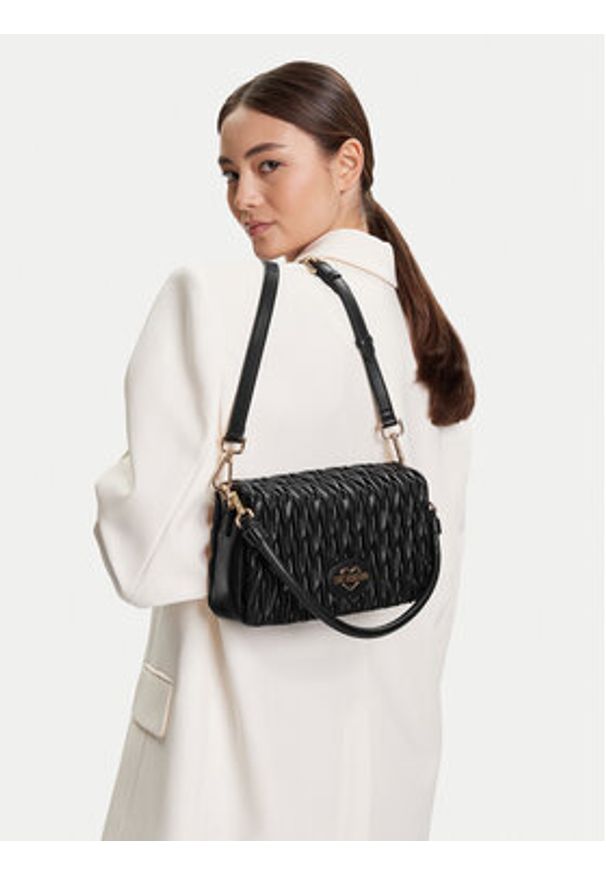 Love Moschino - LOVE MOSCHINO Torebka JC4013PP1NLH0000 Czarny. Kolor: czarny. Materiał: skórzane