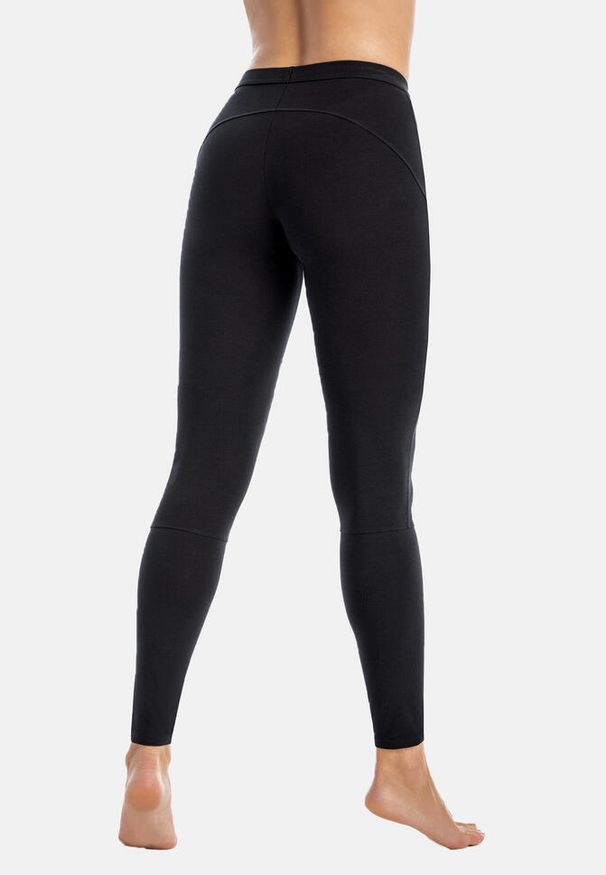 TEYLI - Legginsy do biegania damskie Teyli Konni. Kolor: czarny. Materiał: bawełna, elastan. Sport: jeździectwo