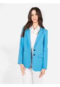 Patrizia Pepe Marynarka | 1S1184/A111 | Kobieta | Niebieski. Okazja: na co dzień. Kolor: niebieski. Materiał: poliester, elastan. Styl: casual #4