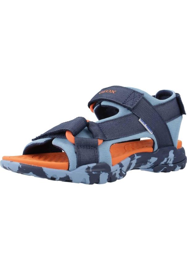 Sandały Geox Model J Borealis B Kolor Niebieski. Kolor: niebieski. Materiał: tkanina. Sport: turystyka piesza