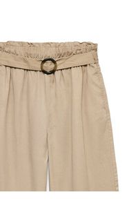 Vero Moda Kuloty Bree 10341670 Brązowy Cropped Fit. Kolor: brązowy. Materiał: lyocell #2