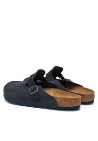 Birkenstock Klapki Boston 1026108 Granatowy. Kolor: niebieski. Materiał: skóra, welur #3