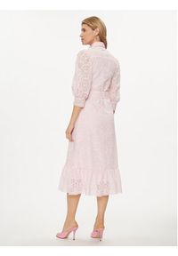 Fracomina Sukienka koszulowa FR24SD2009W68701 Różowy Regular Fit. Kolor: różowy. Materiał: bawełna. Typ sukienki: koszulowe #3