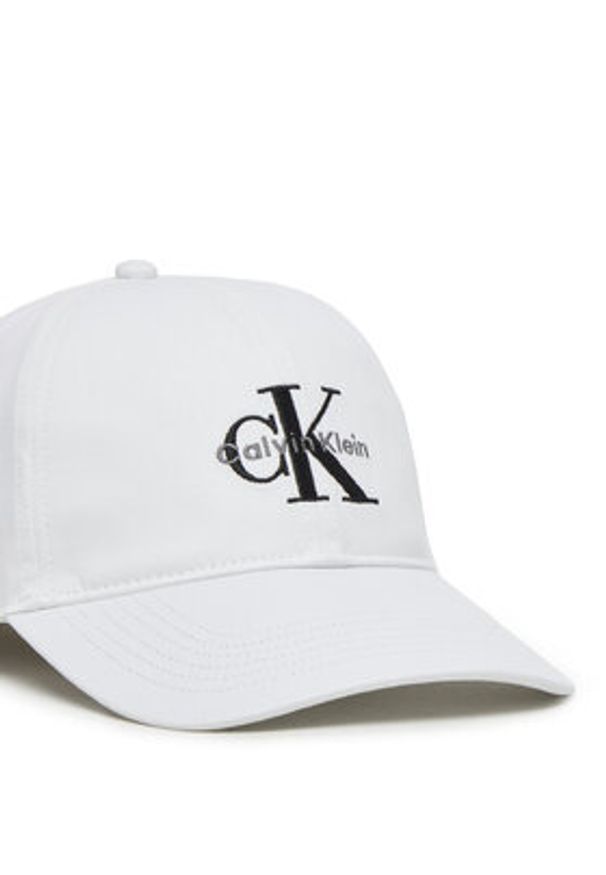 Calvin Klein Jeans Czapka z daszkiem LV04G5004G Biały. Kolor: biały. Materiał: bawełna, materiał