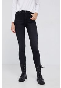 Lee jeansy Ivy Black Whitney damskie high waist. Stan: podwyższony. Kolor: czarny #1