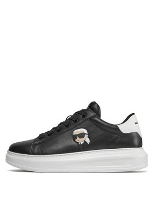 Karl Lagerfeld - KARL LAGERFELD Sneakersy KL52530N Czarny. Kolor: czarny. Materiał: skóra