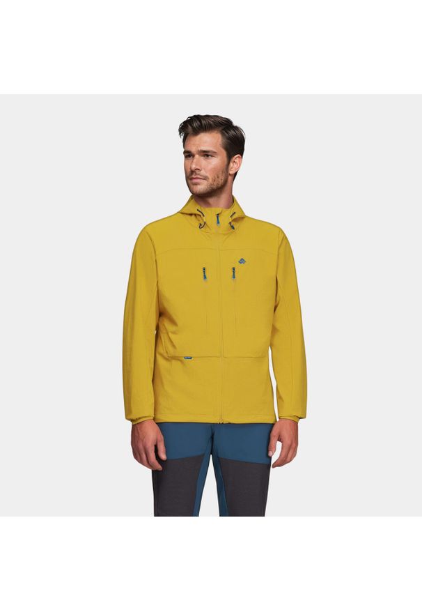 Kurtka męska softshell Alpinus Pourri. Kolor: żółty. Materiał: softshell