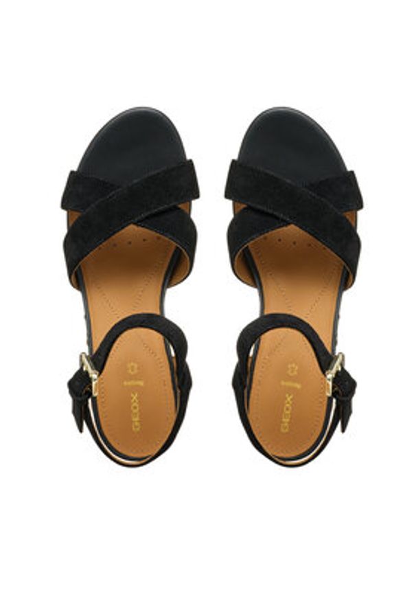 Geox Espadryle D Ischia Corda D55HHB 00020 C9999 Czarny. Kolor: czarny. Materiał: skóra, zamsz