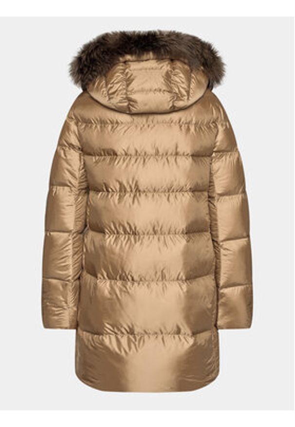 Hetrego - Hetregó Kurtka puchowa Hanna 8K602F 23WD02 Brązowy Regular Fit. Kolor: brązowy. Materiał: syntetyk