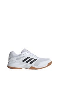 Adidas - Buty Speedcourt IN. Kolor: biały, brązowy, czarny, wielokolorowy. Materiał: materiał. Sport: piłka nożna