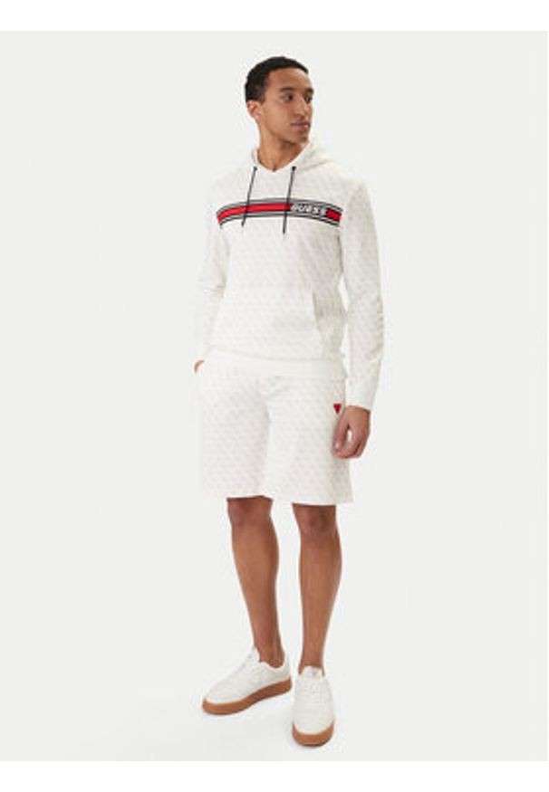 Guess Bluza Z4BQ30 K7122 Écru Regular Fit. Materiał: syntetyk