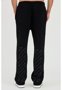 OFF-WHITE Czarne spodnie dresowe Stitch Arr Sweatpants. Kolor: czarny. Materiał: dresówka #6