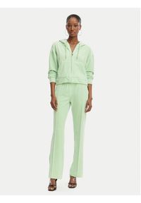 Juicy Couture Spodnie dresowe Tina JCWBJ126327 Zielony Straight Leg. Kolor: zielony. Materiał: syntetyk #3