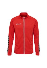 Kurtka Hummel Zip hmlAUTHENTIC Poly. Kolor: wielokolorowy, czerwony, różowy. Materiał: poliester. Sport: piłka nożna, fitness #1