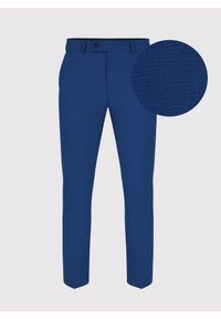 Pako Lorente - PAKO LORENTE – Granatowe spodnie garniturowe P22SF-6G-019-G-S. Kolor: niebieski. Materiał: poliester, wiskoza, elastan #7