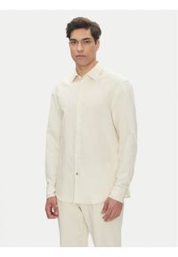 BOSS Koszula C-Hal 50539531 Biały Casual Fit. Okazja: na co dzień. Kolor: biały. Materiał: bawełna. Styl: casual