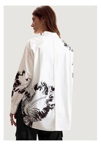 Desigual Koszula Orchid Lacroix 26SWCW29 Biały Oversize. Kolor: biały. Materiał: bawełna #2