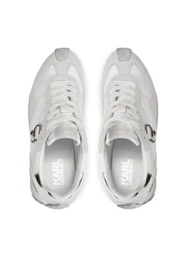 Karl Lagerfeld - KARL LAGERFELD Sneakersy KL63930N Biały. Kolor: biały. Materiał: materiał