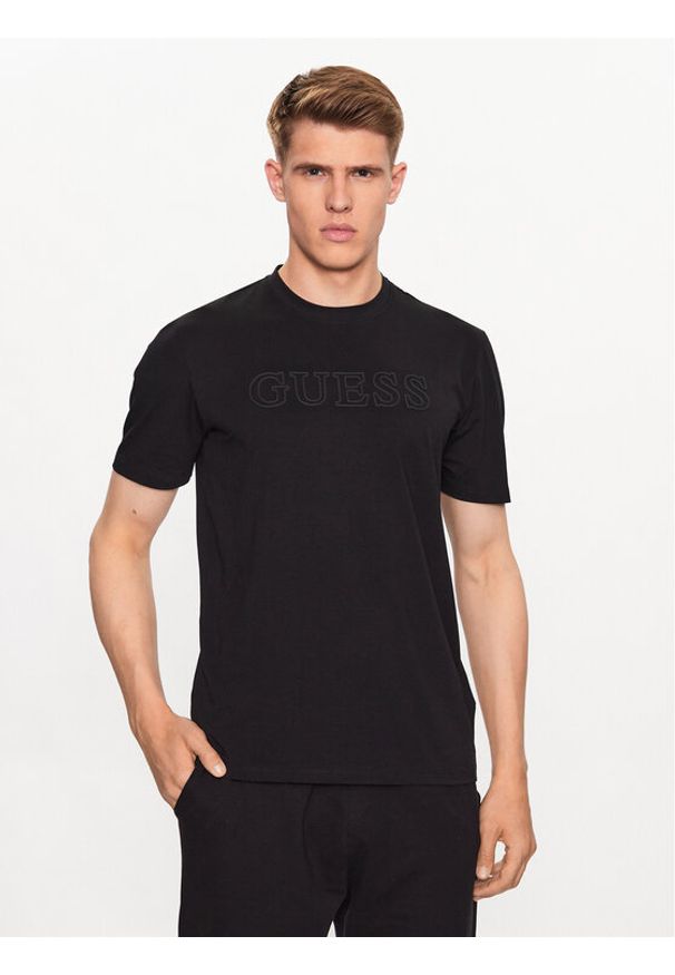 Guess T-Shirt Z2YI11 J1314 Czarny Regular Fit. Kolor: czarny. Materiał: bawełna