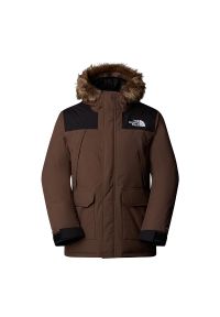 Kurtka The North Face McMurdo 0A5GJF5EX1 - brązowa. Kolor: brązowy. Materiał: nylon, futro, puch. Sezon: zima