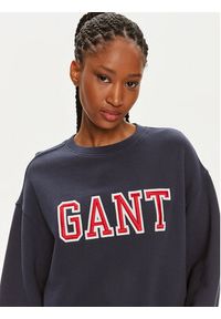 GANT - Gant Bluza Logo 4200840 Granatowy Relaxed Fit. Kolor: niebieski. Materiał: bawełna #3