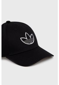 adidas Originals czapka bawełniana HD9758.M kolor czarny z nadrukiem. Kolor: czarny. Materiał: bawełna. Wzór: nadruk #4