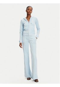 Juicy Couture Bluza Robertson JCAP176 Błękitny Slim Fit. Kolor: niebieski. Materiał: syntetyk