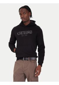 Guess Bluza M5BQ36 K9Z21 Czarny Regular Fit. Kolor: czarny. Materiał: bawełna