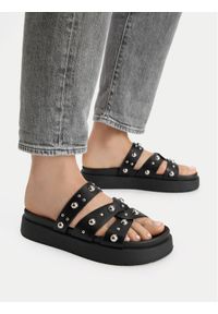 DeeZee Klapki CEO-HY69916-12 Czarny. Kolor: czarny. Materiał: skóra #1